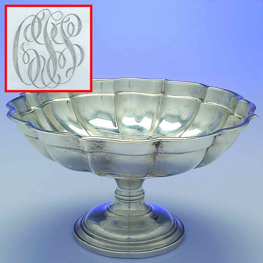 Windsor (Sterling, Hollowware) 5" Height X 9" Width Round Compote by Reed & Barton-1