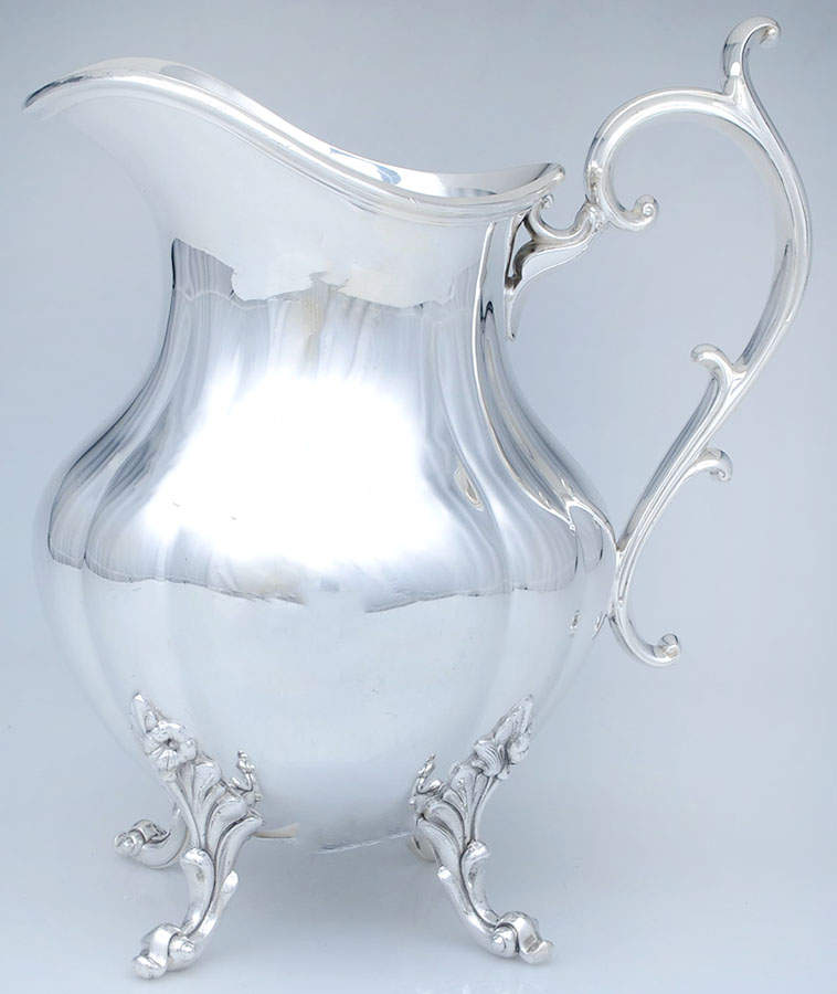 The Winthrop (Plain, Silverplate) Silverplate Water Pitcher by Reed & Barton-1