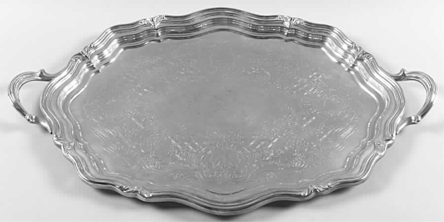 The Winthrop (Plain, Silverplate) 21" Waiter Tray by Reed & Barton-1