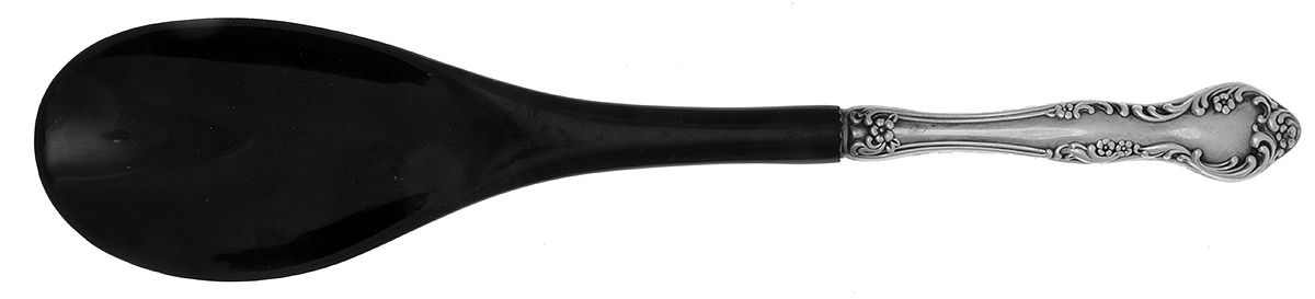 Wisteria (Silverplate, 1966) Salad Serving Spoon with Plastic Bowl by Reed & Barton-1