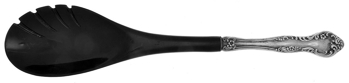 Wisteria (Silverplate, 1966) Salad Serving Fork with Plastic Prongs by Reed & Barton-1
