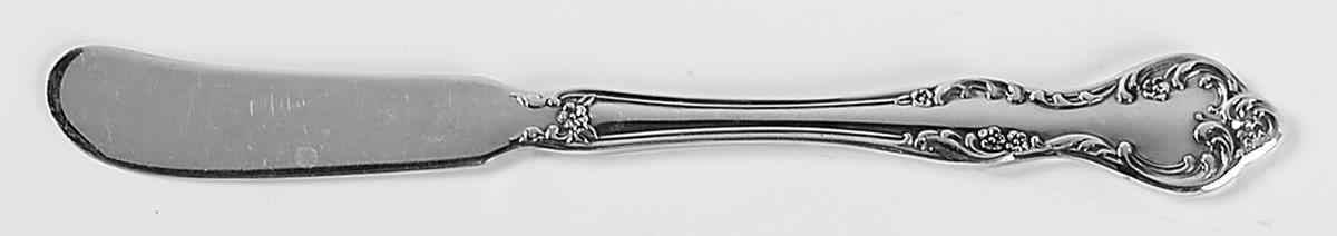 Wisteria (Silverplate, 1966) Flat Handle Butter Spreader by Reed & Barton-1