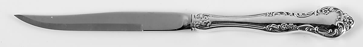 Wisteria (Silverplate, 1966) Individual Steak Knife w/Bevel Blade by Reed & Barton-1