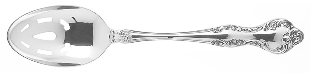Wisteria (Silverplate, 1966) Pierced Tablespoon (Serving Spoon) by Reed & Barton-1