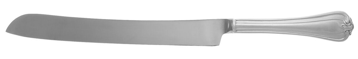 Woodwind (Sterling, 1986) Wedding Cake Knife with Stainless Blade HC by Reed & Barton-1