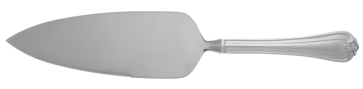 Woodwind (Sterling, 1986) Pie Server with Serrated Stainless Blade HC by Reed & Barton-1