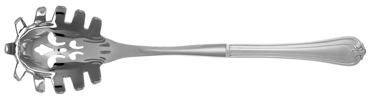 Woodwind (Sterling, 1986) Pasta Server with Stainless Bowl HC by Reed & Barton-1