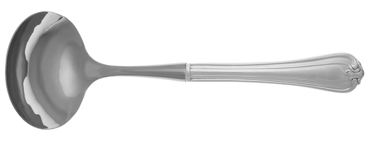 Woodwind (Sterling, 1986) Gravy Ladle with No Spout Stainless Bowl HC by Reed & Barton-1