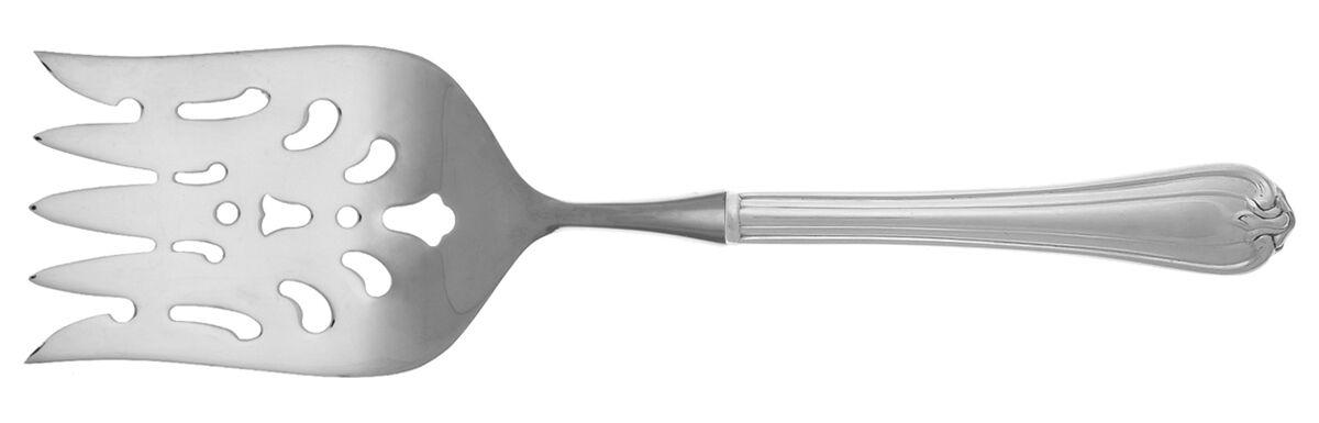 Woodwind (Sterling, 1986) Fish Serving Fork with Stainless Tines HC by Reed & Barton-1