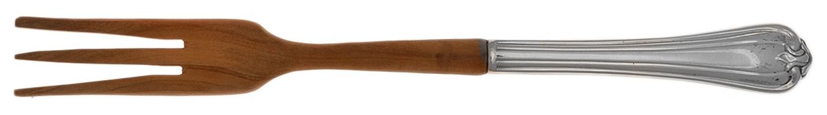 Woodwind (Sterling, 1986) Salad Serving Fork Wooden Prongs by Reed & Barton-1