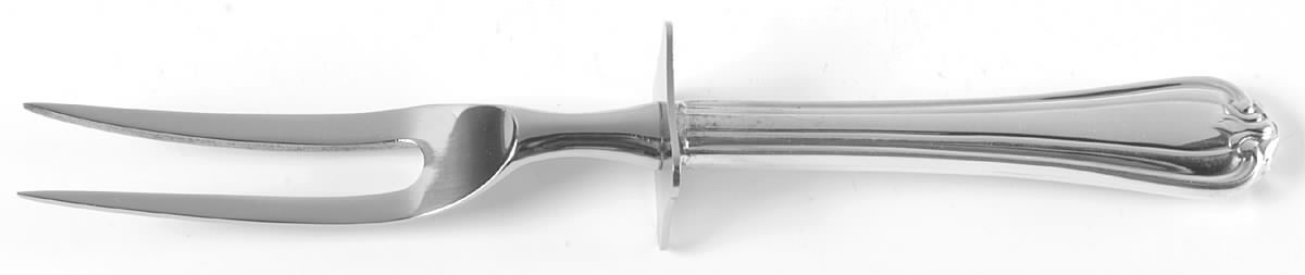 Woodwind (Sterling, 1986) Small Steak Carving Fork with Stainless Prongs by Reed & Barton-1