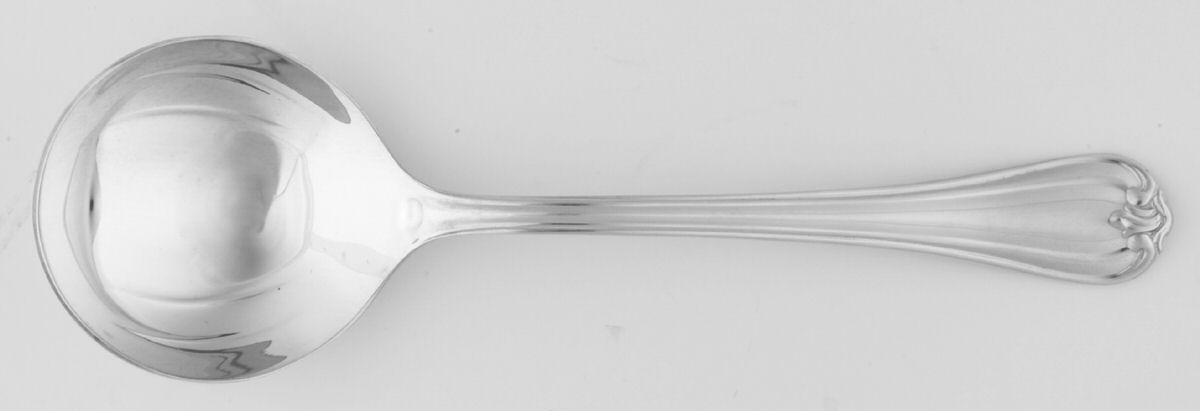 Woodwind (Sterling, 1986) Round Bowl Soup Spoon (Cream Soup) by Reed & Barton-1