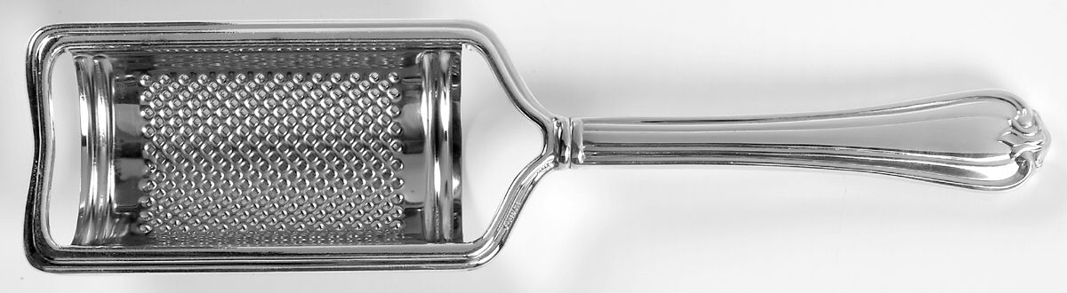 Woodwind (Sterling, 1986) Cheese Grater with Hollow Handle, Stainless Grater by Reed & Barton-1