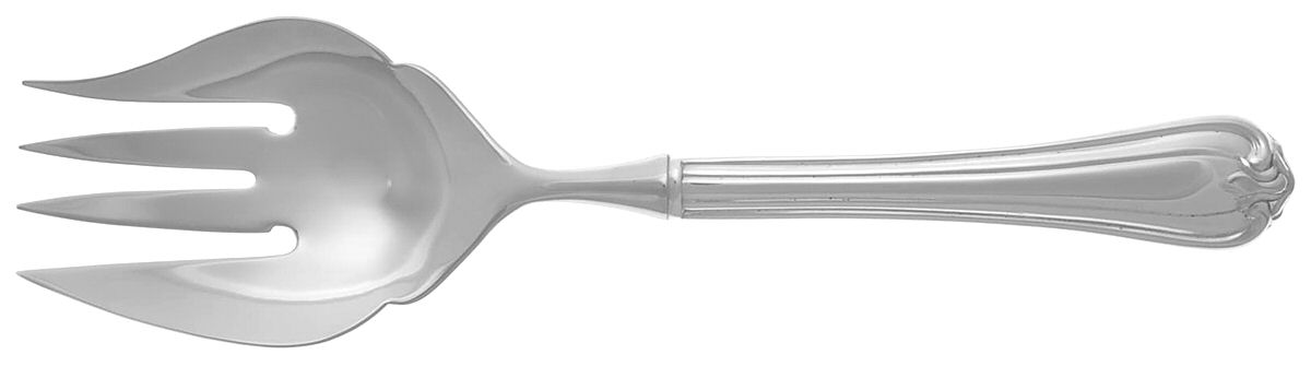 Woodwind (Sterling, 1986) Serving Fork with Stainless Tines by Reed & Barton-1