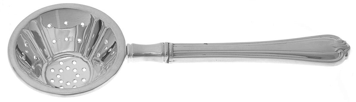Woodwind (Sterling, 1986) Individual Overcup Tea Strainer with Silverplate Bowl by Reed & Barton-1