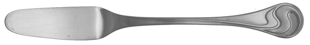 Asymmetria (Stainless) Flat Handle Butter Spreader by Rosenthal-1
