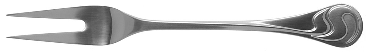 Asymmetria (Stainless) Small Solid Cold Meat Serving Fork by Rosenthal-1