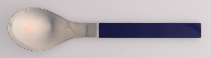 Duo-Cobalt Blue (Stainless) Place/Oval Soup Spoon by Rosenthal-1