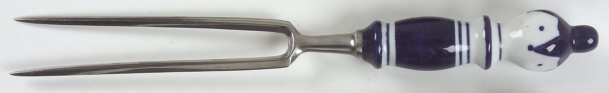 Grill-Blue (Stainless) Large Stainless-Prong Roast Carving Fork by Rosenthal-1