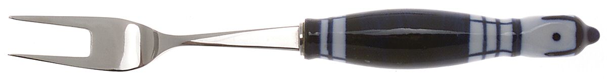 Grill-Blue (Stainless) Medium 2-Tine Cold Meat Serving Fork by Rosenthal-1