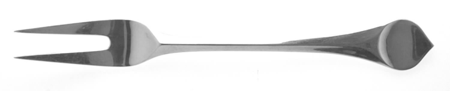 Lotus (Silverplate) Small Solid Cold Meat Serving Fork by Rosenthal-1