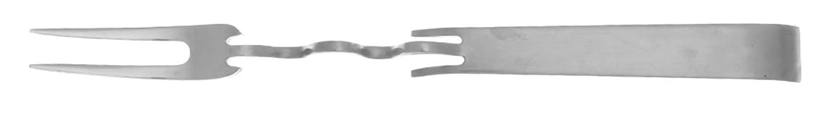Sculptura (Stainless) Medium 2-Tine Cold Meat Serving Fork by Rosenthal-1