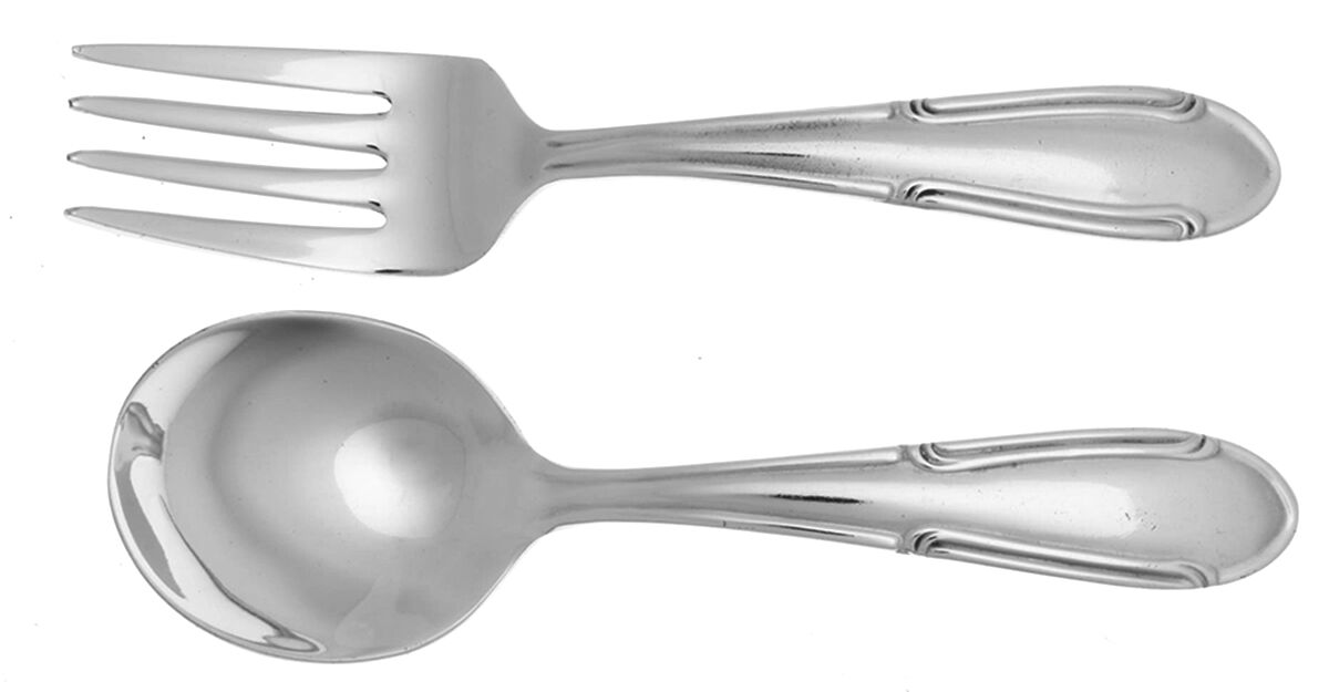 Norva (Stainless) 2 Pc Baby Set (BF, BS) by Royal (Flatware)-1