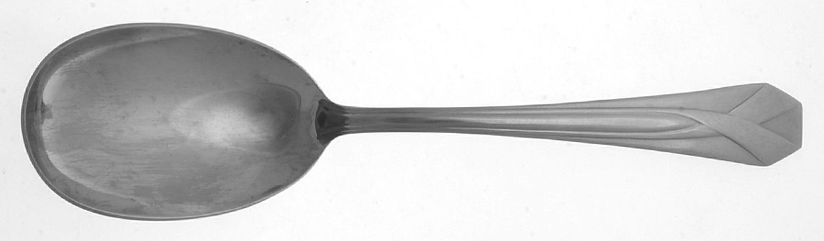 Virginia (Stainless) Solid Smooth Casserole Spoon by Royal (Flatware)-1