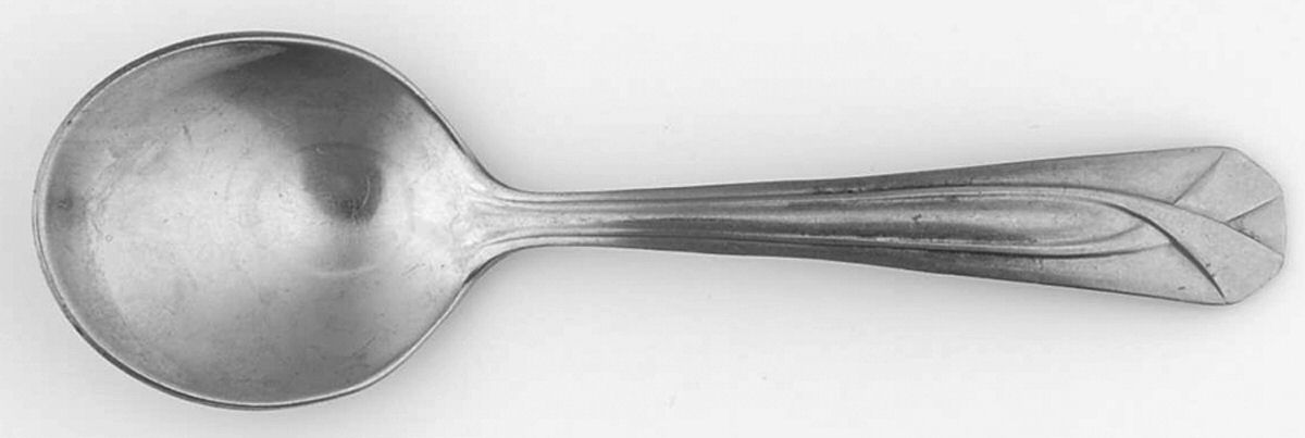 Virginia (Stainless) Straight Handle Baby Spoon by Royal (Flatware)-1