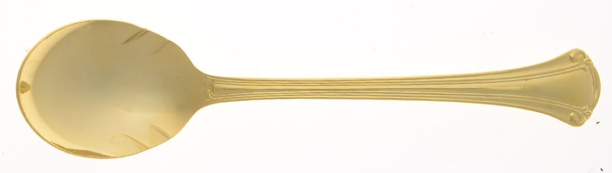 Golden Casino (Electroplate) Sugar Spoon by Royal Gallery-1