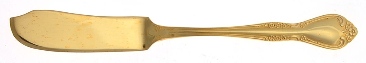 RGL2 (GOLD PLATE) Flat Handle Master Butter Knife by Royal Gallery-1