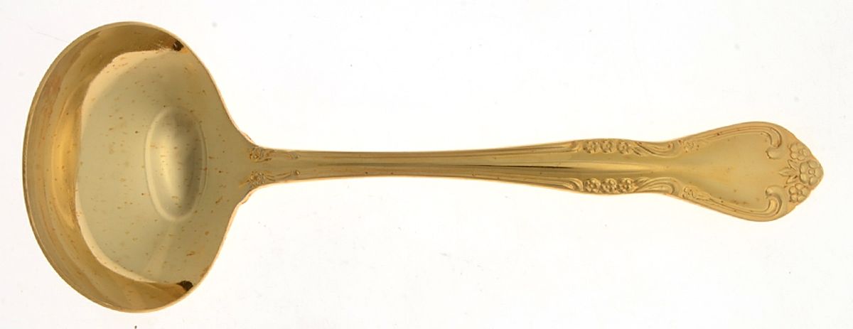 RGL2 (GOLD PLATE) Solid Gravy Ladle by Royal Gallery-1