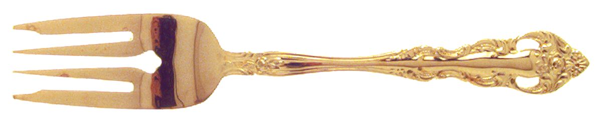 RGL3 (GOLD PLATE) Individual Salad Fork by Royal Gallery-1