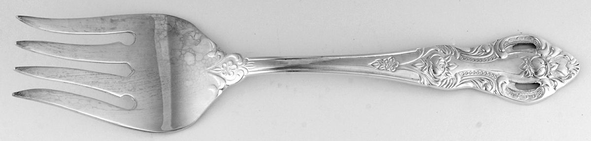 RGL4 (SILVERPLATE) Small Solid Cold Meat Serving Fork by Royal Gallery-1