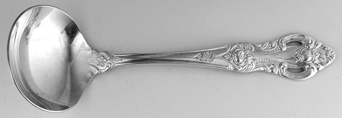RGL4 (SILVERPLATE) Solid Gravy Ladle by Royal Gallery-1