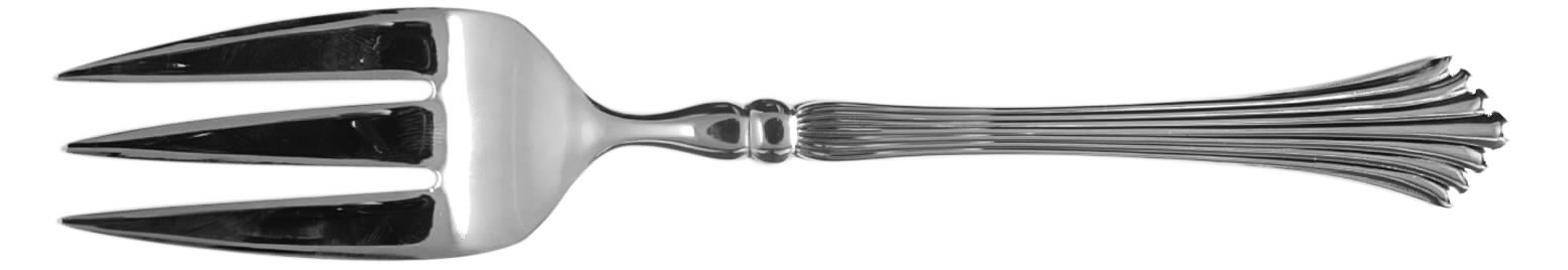 Spun Gold (Gold Electroplate) Medium Solid Cold Meat Serving Fork by Royal Gallery-1