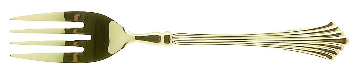 Spun Gold (Gold Electroplate) Individual Salad Fork by Royal Gallery-1