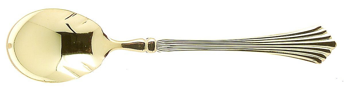 Spun Gold (Gold Electroplate) Sugar Spoon by Royal Gallery-1