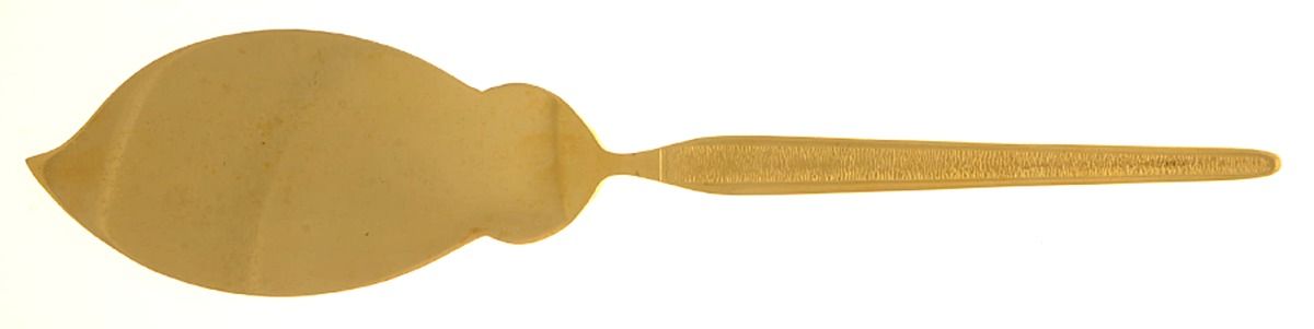 Antigua Gold (Gold Electroplate) Solid Ice Cream Slicer by Royalton-1