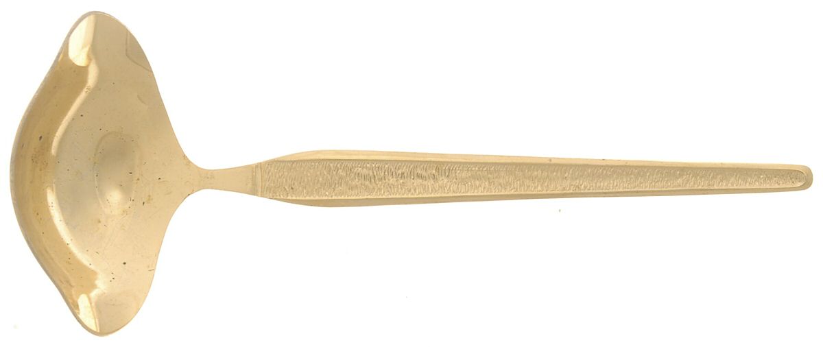 RLN8-GOLD (GOLD ELECTROPLATE) Solid Gravy Ladle by Royalton-1