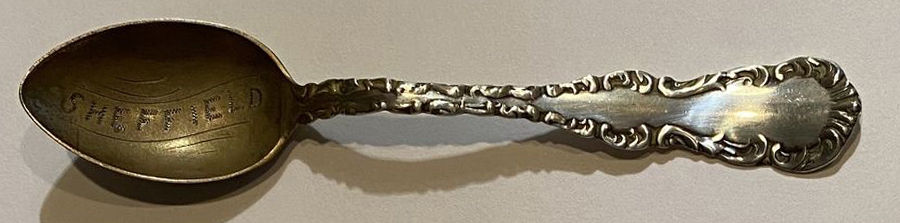Louis XV (Sterling) Souvenir Spoon (Demitasse) by Roden Brothers Ltd.-1