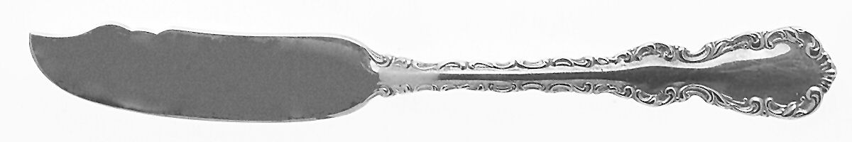 Louis XV (Sterling) Flat Handle Butter Spreader by Roden Brothers Ltd.-1