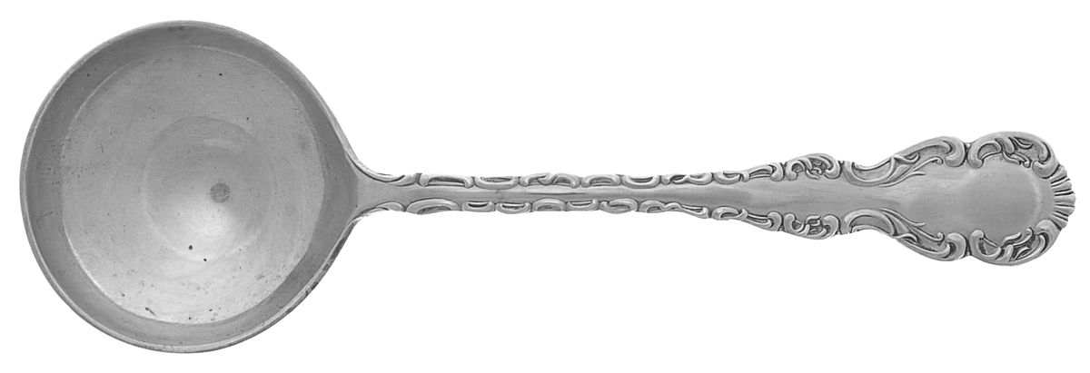 Louis XV (Sterling) Round Bowl Soup Spoon (Bouillon) by Roden Brothers Ltd.-1