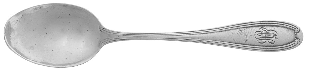 Stratford (Sterling) Monogram Five O'Clock Teaspoon by Roden Brothers Ltd.-1