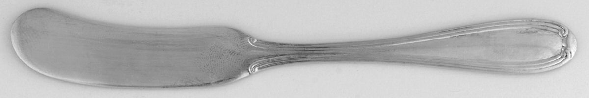 Stratford (Sterling) Flat Handle Butter Spreader by Roden Brothers Ltd.-1