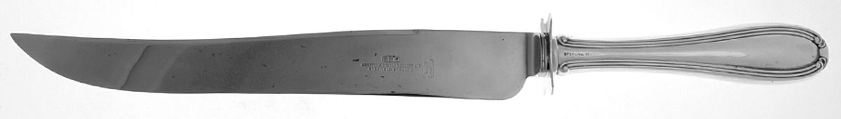 Stratford (Sterling) Large Carving/Roast Knife StnlBl w/Sterling Guard by Roden Brothers Ltd.-1