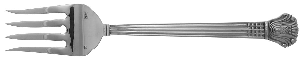 Avignon-Vendome (Stainless) Large Solid Cold Meat Serving Fork by Retroneu-1