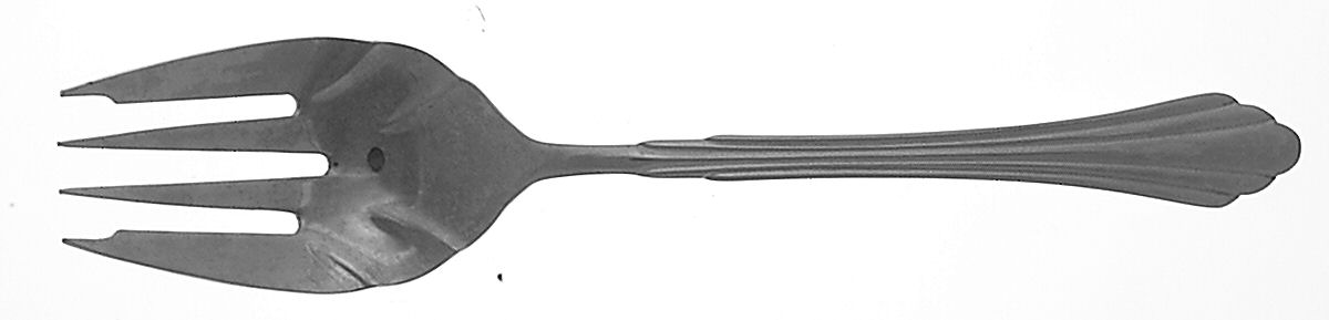 Barrington (Stainless) Solid Serving Fork by Retroneu-1