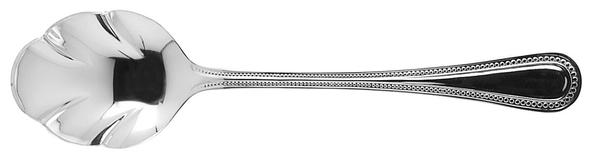 Beads (Silverplate) Sugar Shell Spoon by Retroneu-1