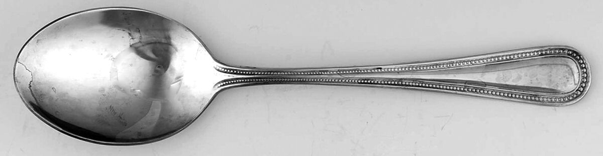 Beads (Silverplate) Place/Oval Soup Spoon by Retroneu-1